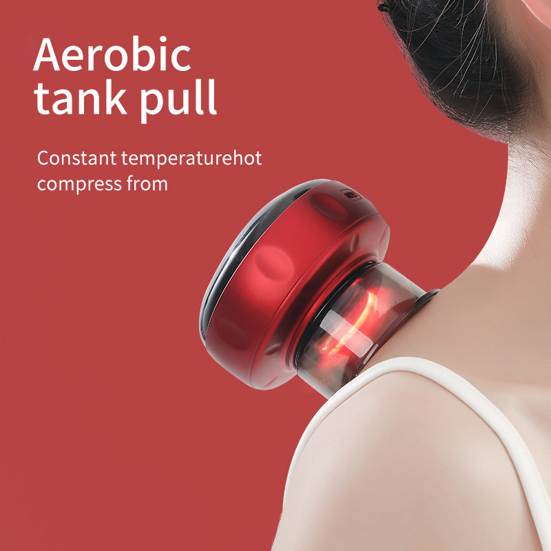 Vacuum cupping scraping instrument