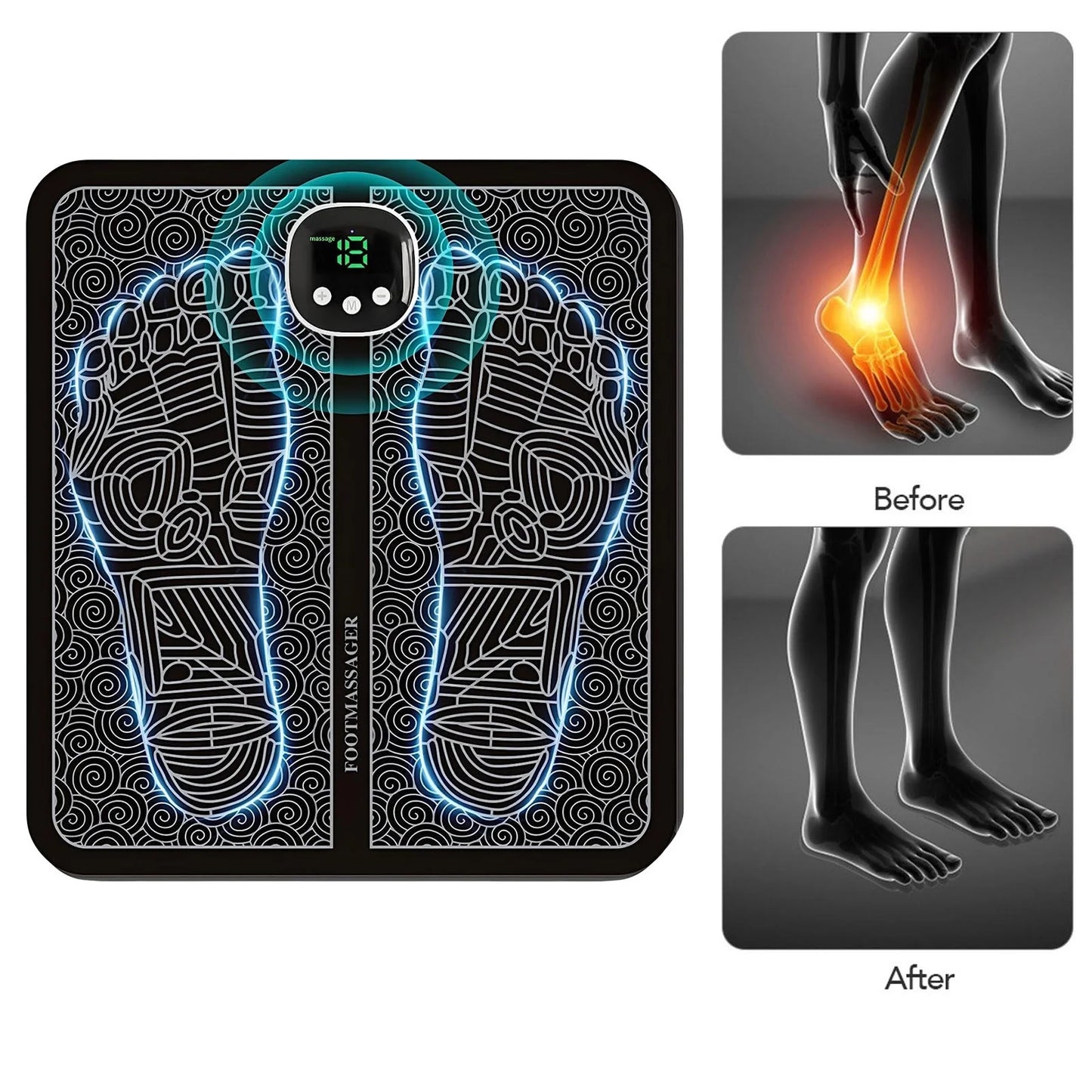 Clearance under 5 Foot Massager for Neuropathy Feet, Whole Body Massager for Neuropathy, Foot Massager for Circulation and Pain Relief, for Those Who Stand and Work All Day