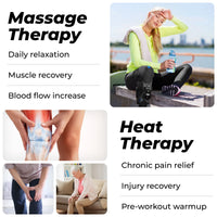 Xpress Rechargeable Knee Massager for Pain Relief, Leg Massager with Heat and Compression Relief